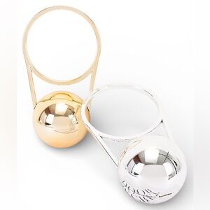 Gold & Silver Metal Clutch Bag